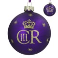 Royal Matt Purple CR III Glass Ball