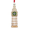 Gold/Clear Glass Big Ben Dec                  ~