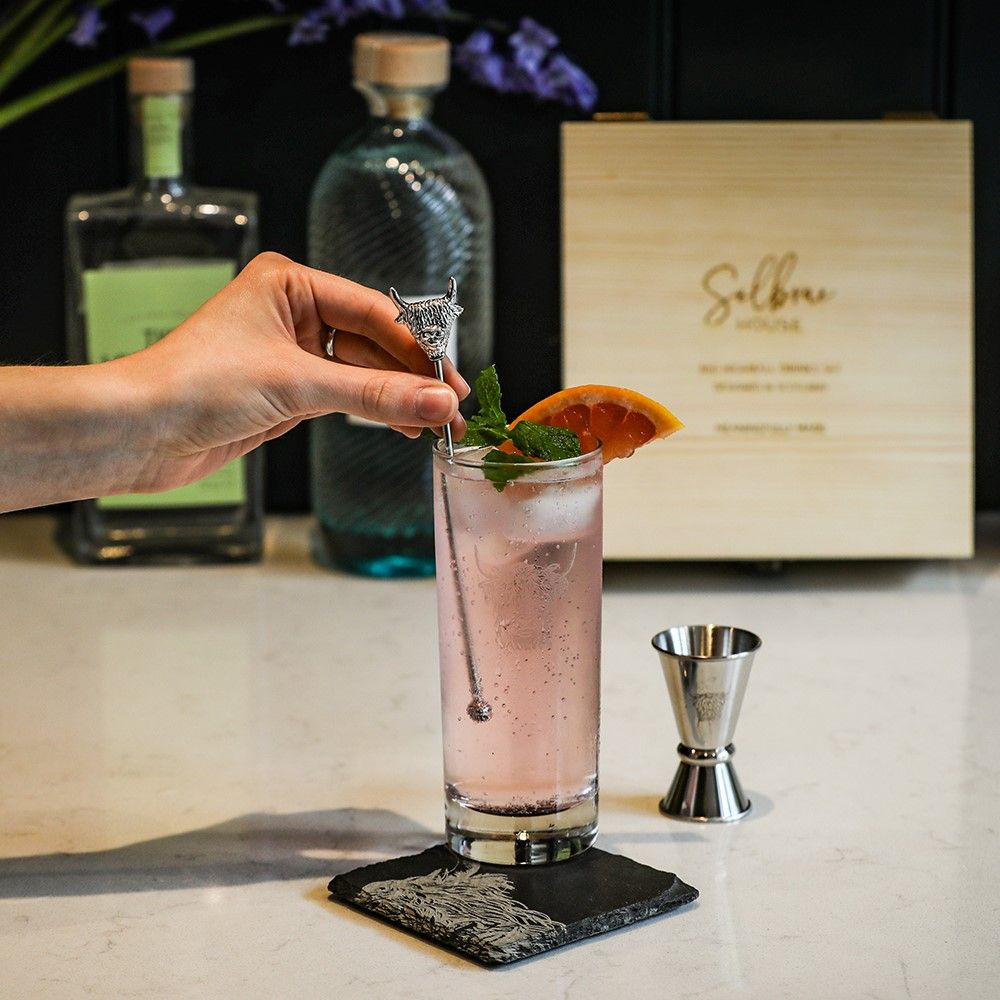 Highball Drinks Set - Highland Cow