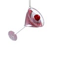 Glass Dec 9cm - Martini w Cherry