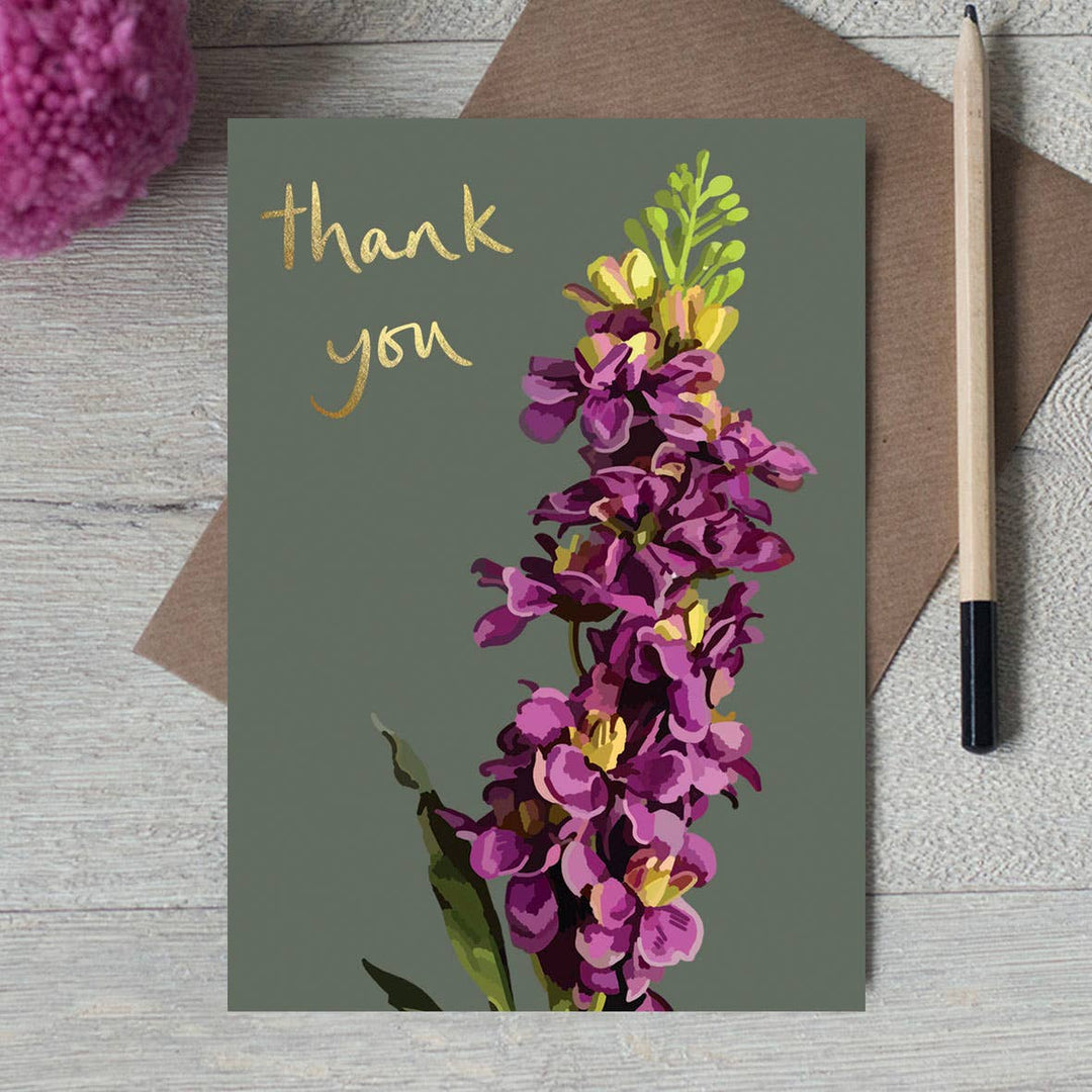 IB 07 - Thank you Floral Greeting Card  