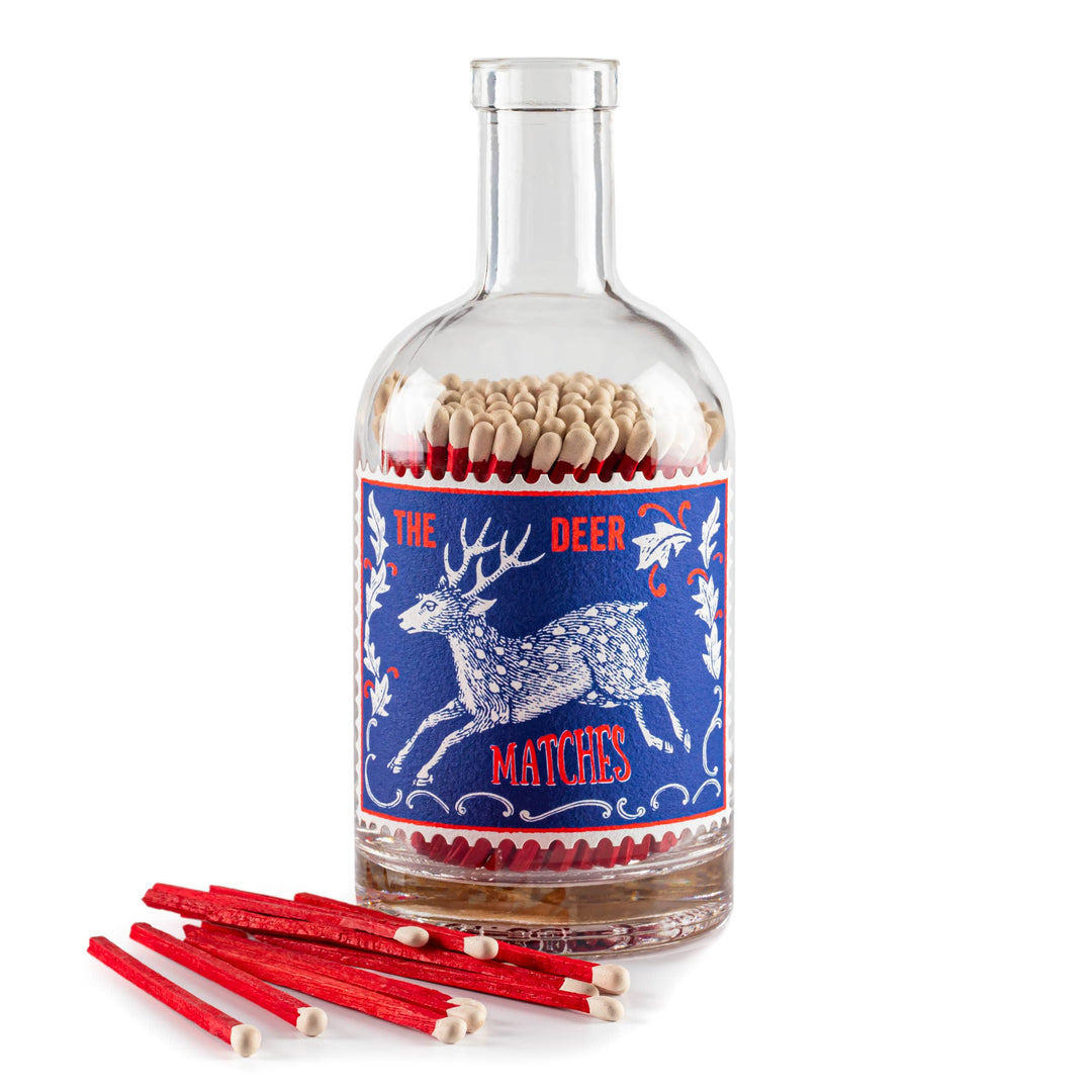 The Stag | Glass Bottle - Christmas Safety Matches 🎄