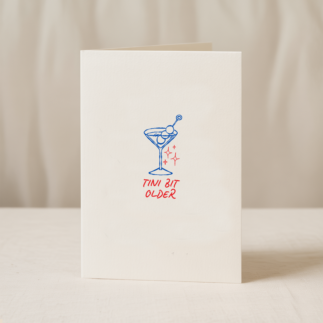 Tini bit older 5x7/A6 card: Cello Bag (Biodegradable) / 5x7