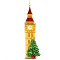 Wood Dec 13cm - Big Ben w Tree
