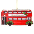 Wood Dec 5cm - London Bus w Holly