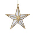 Acrylic Dec 12.5cm - Gold 5-Point Mirror Star