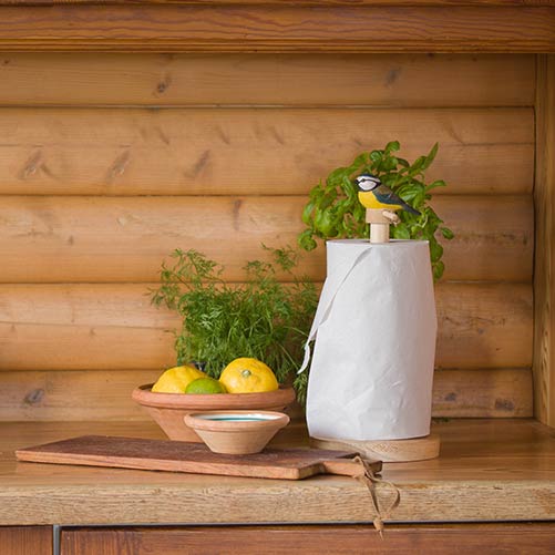 Kitchen Roll Holder Blue Tit