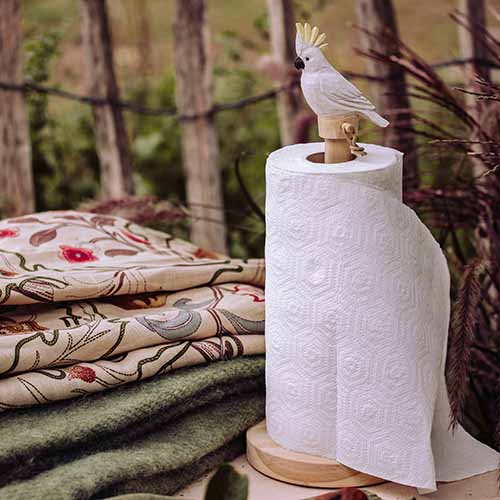 Kitchen Roll Holder Cockatoo