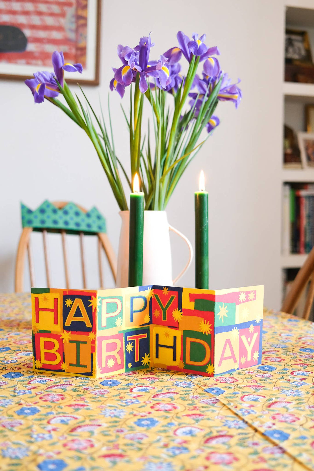 UK/EU: Happy Birthday Concertina Greeting Card