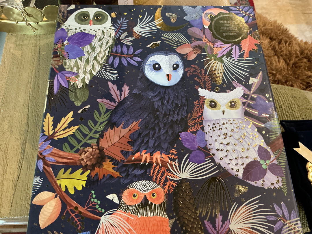 Owls At Dawn 1000 Piece Foil Puzzle (Jigsaw Products)