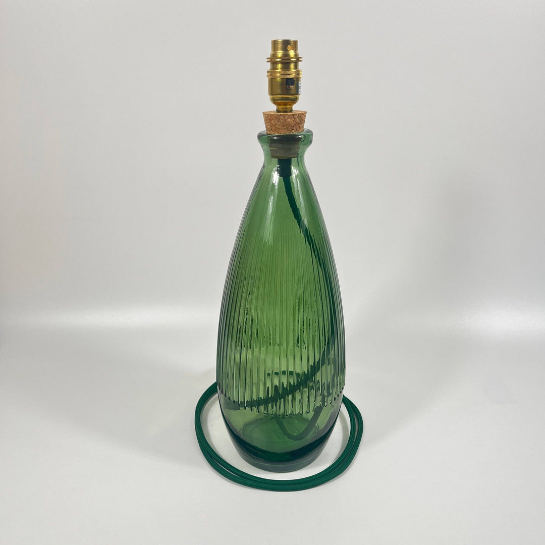 Recycled Glass 42cm Terrassa Lamp: Royal Blue / Marine Blue