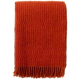 Boho Orange/Red Lambswool Throw
