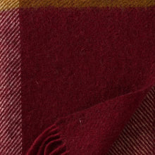 Gotland Check Burgundy Brushed Gotland & Lambswool Throw