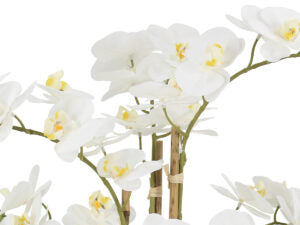 Real Touch Orchid in Teal Pot 23"
