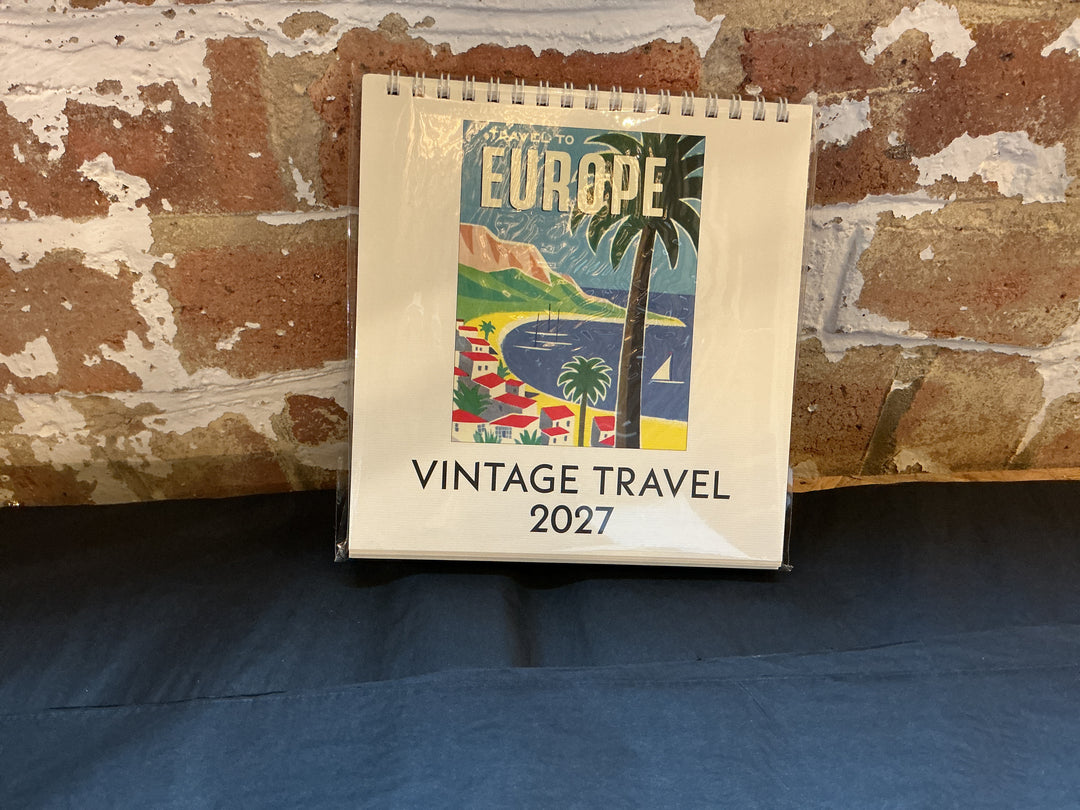 Vintage Travel Desk Calendar