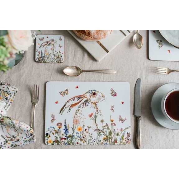 WILDFLOWER HARE PLACEMATS