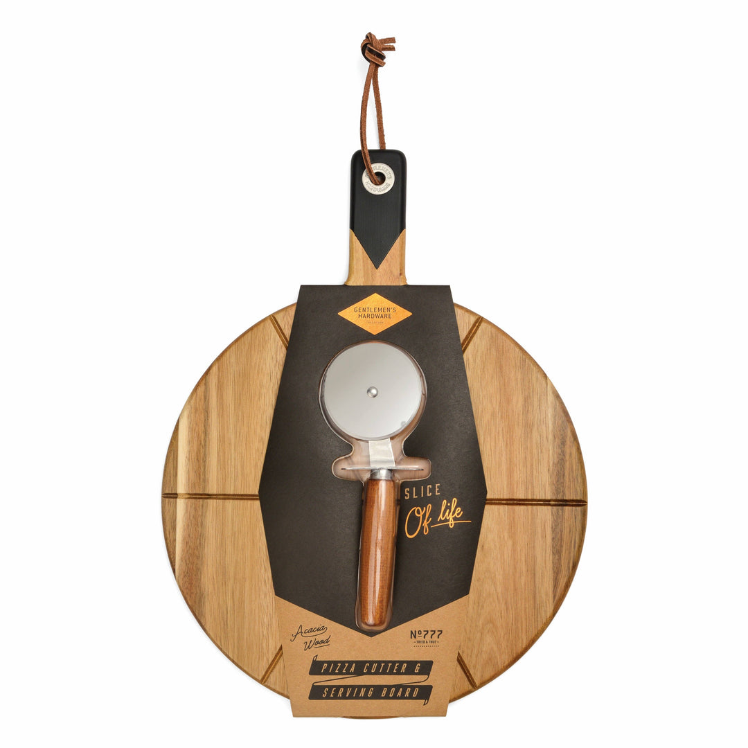 Gentlemen's Hardware Pizza Board with Pizza Cutter