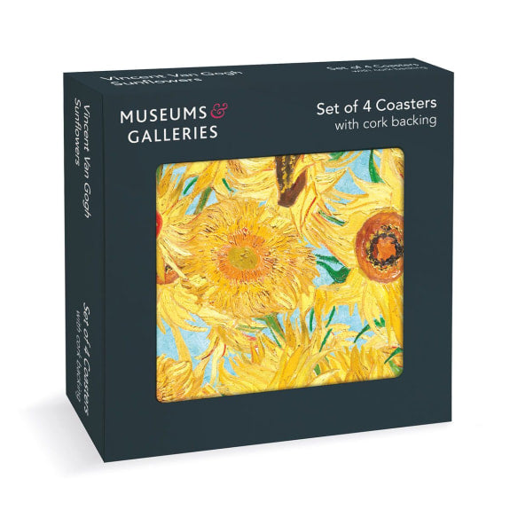 VAN GOGH SUNFLOWERS COASTERS