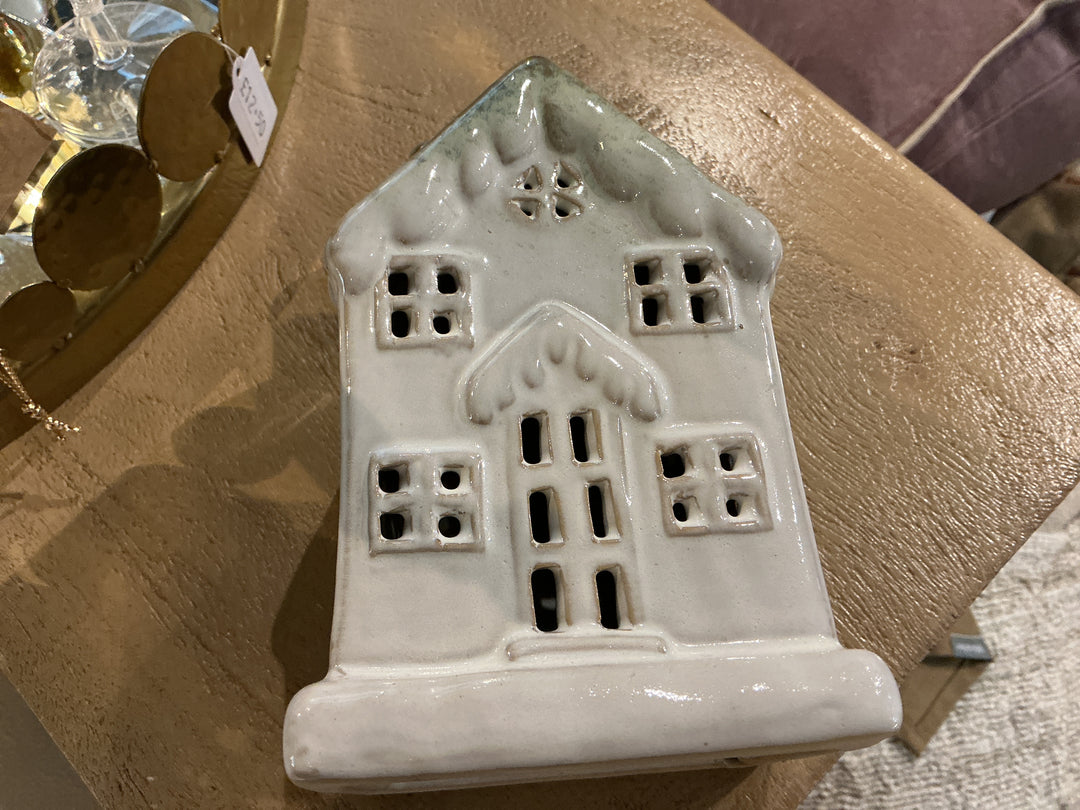 FROSTED FERN LIT COTTAGE