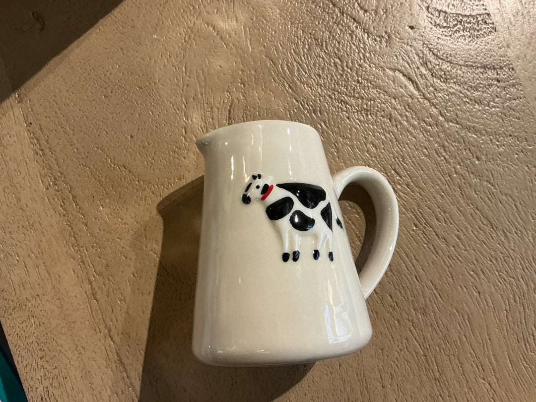 Stoneware Mini Jug - Cow,  (LxWxD) 8x7x6cm