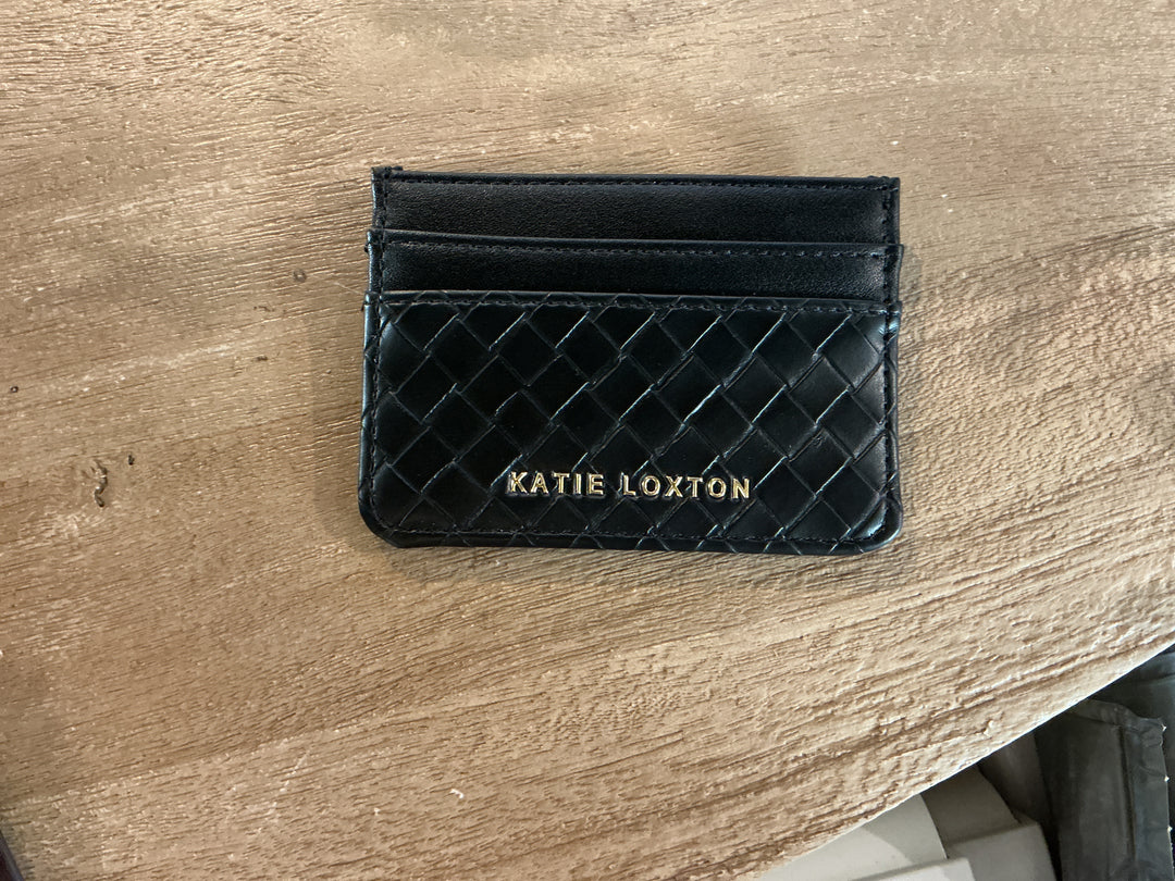 NOVA WOVEN TEXTURE CARDHOLDER | Black | 7cm x 10cm
