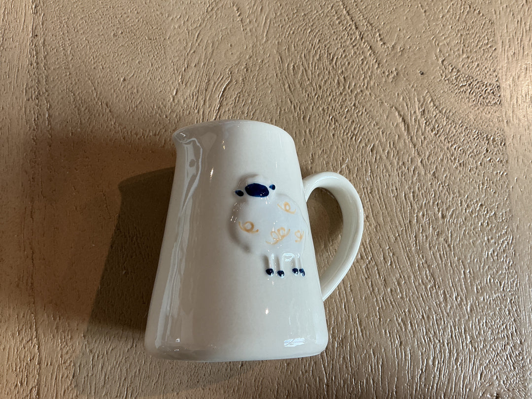 Stoneware Mini Jug - Lamb,  (LxWxD) 8x7x6cm