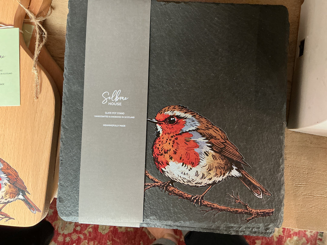 Slate Pot Stand - Robin