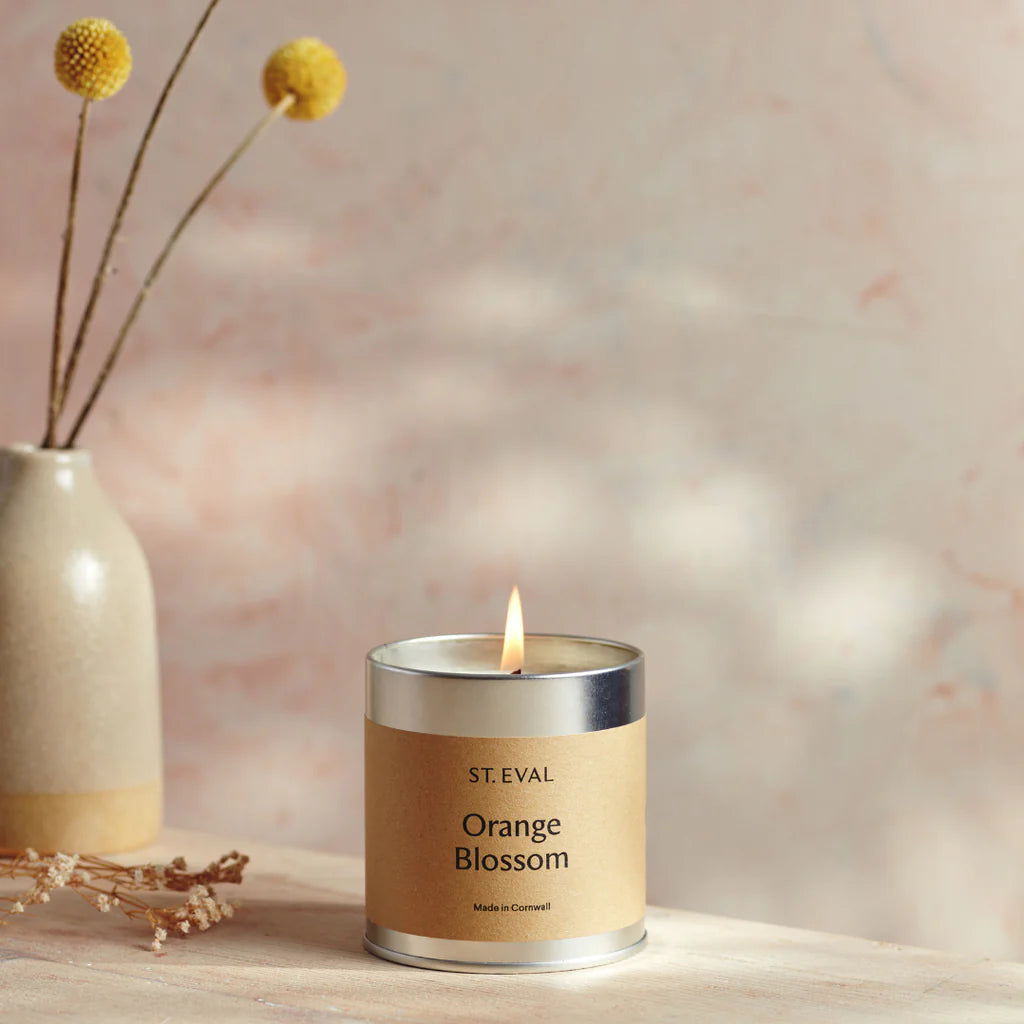 Orange Blossom, Scented Tin Candle