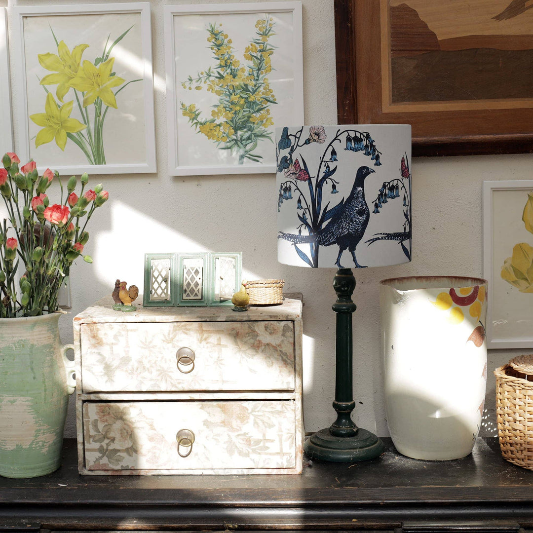Cornish Hedgerow Pheasant Lampshade: 30cm / Lamp