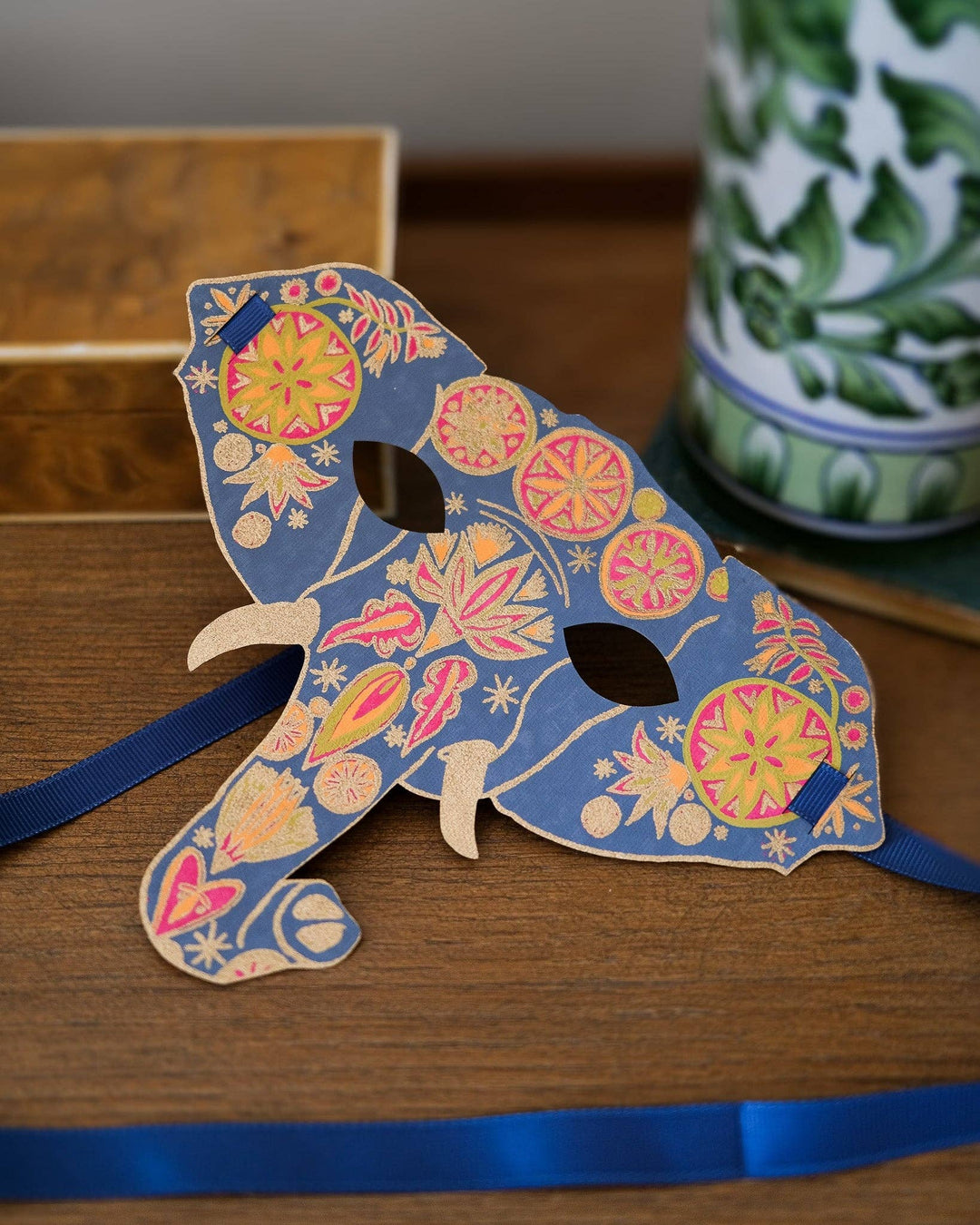 UK/EU: Elephant Mask Greeting Card