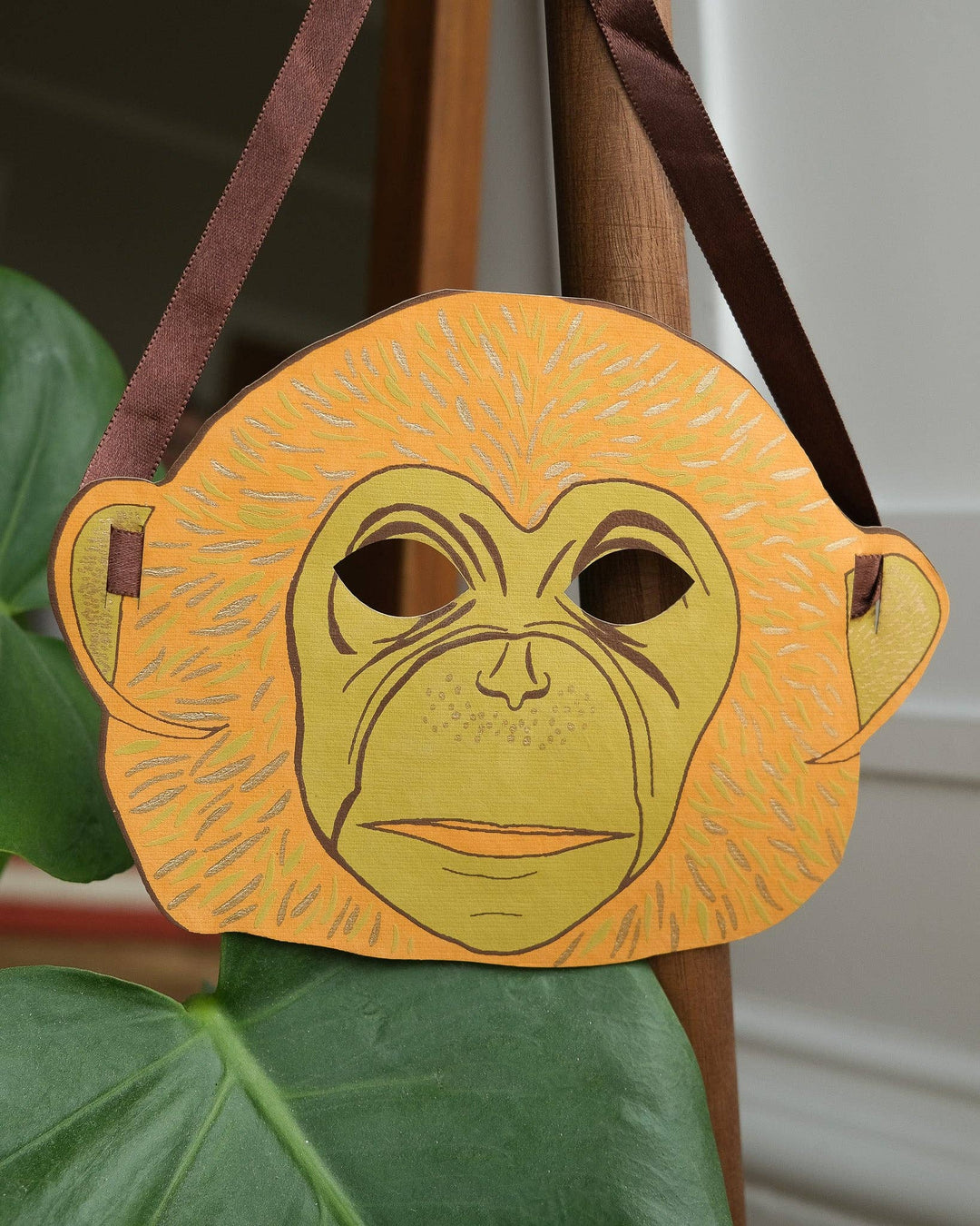 UK/EU: Monkey Mask Greeting Card