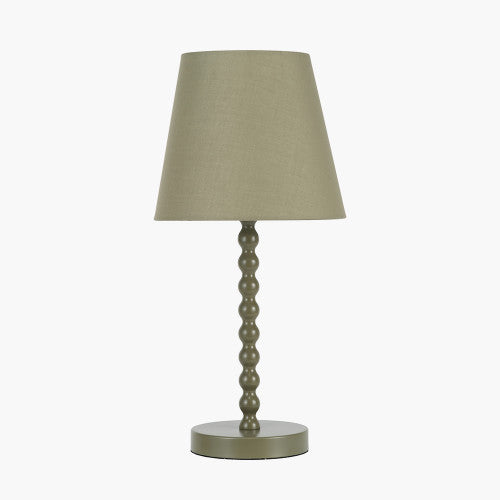 Sophia Olive Metal Bobble Table Lamp