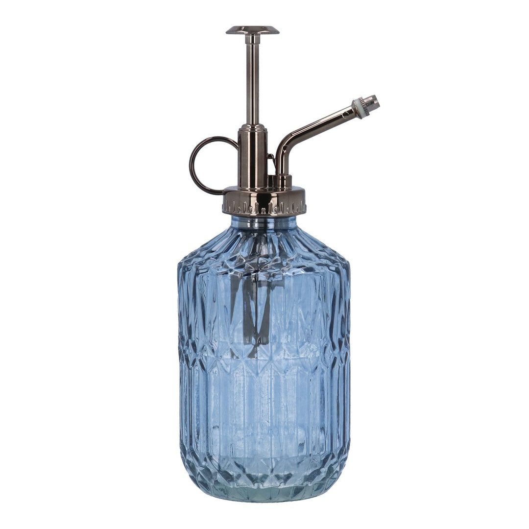 Light Blue Crystal Cut Glass Mister, Lrg,  (LxWxD) 20x9x9cm