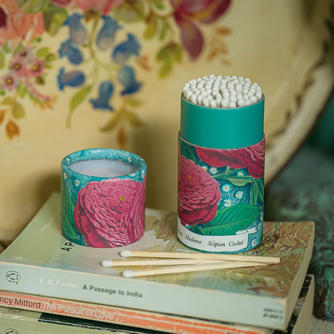 Rose Provin Petunia Large Cylinder  Matches