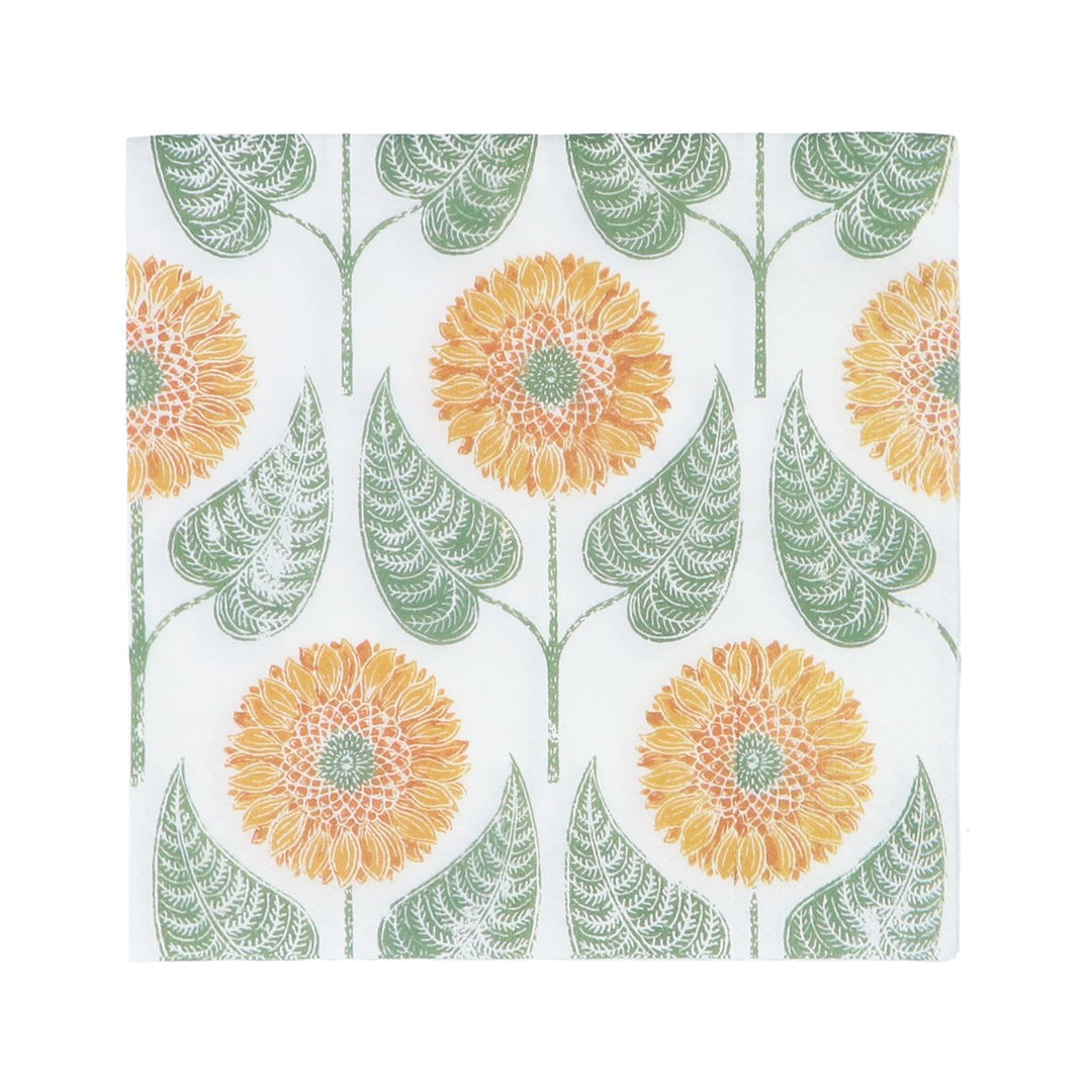 Sunflower Wallpaper Paper Napkin, Pack/20,