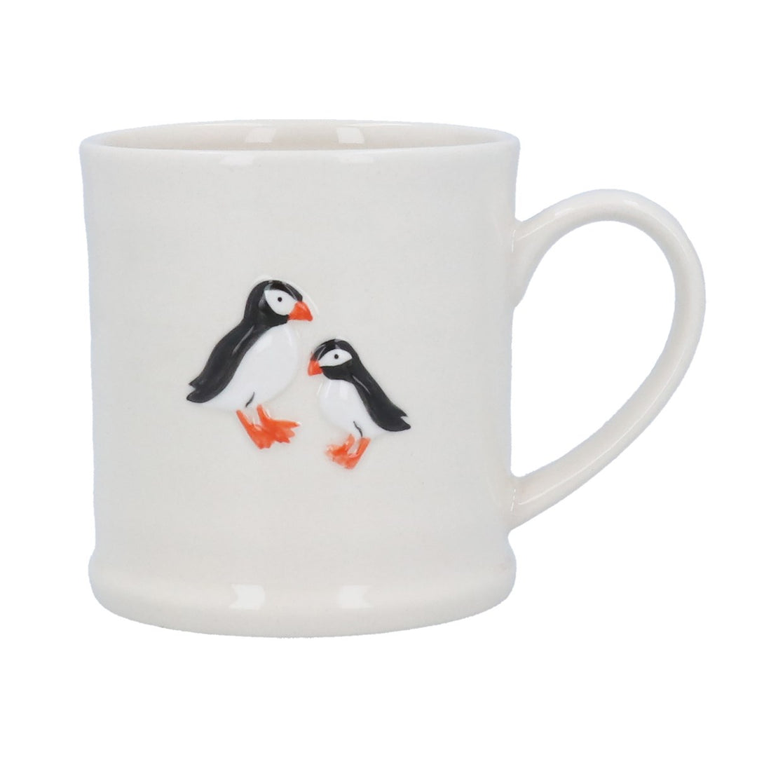 Puffins Stoneware Mug,  (LxWxD) 9x12x8cm