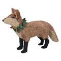 Bristle Fox w Wreath Orn