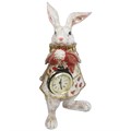 White Rabbit w Clock Orn