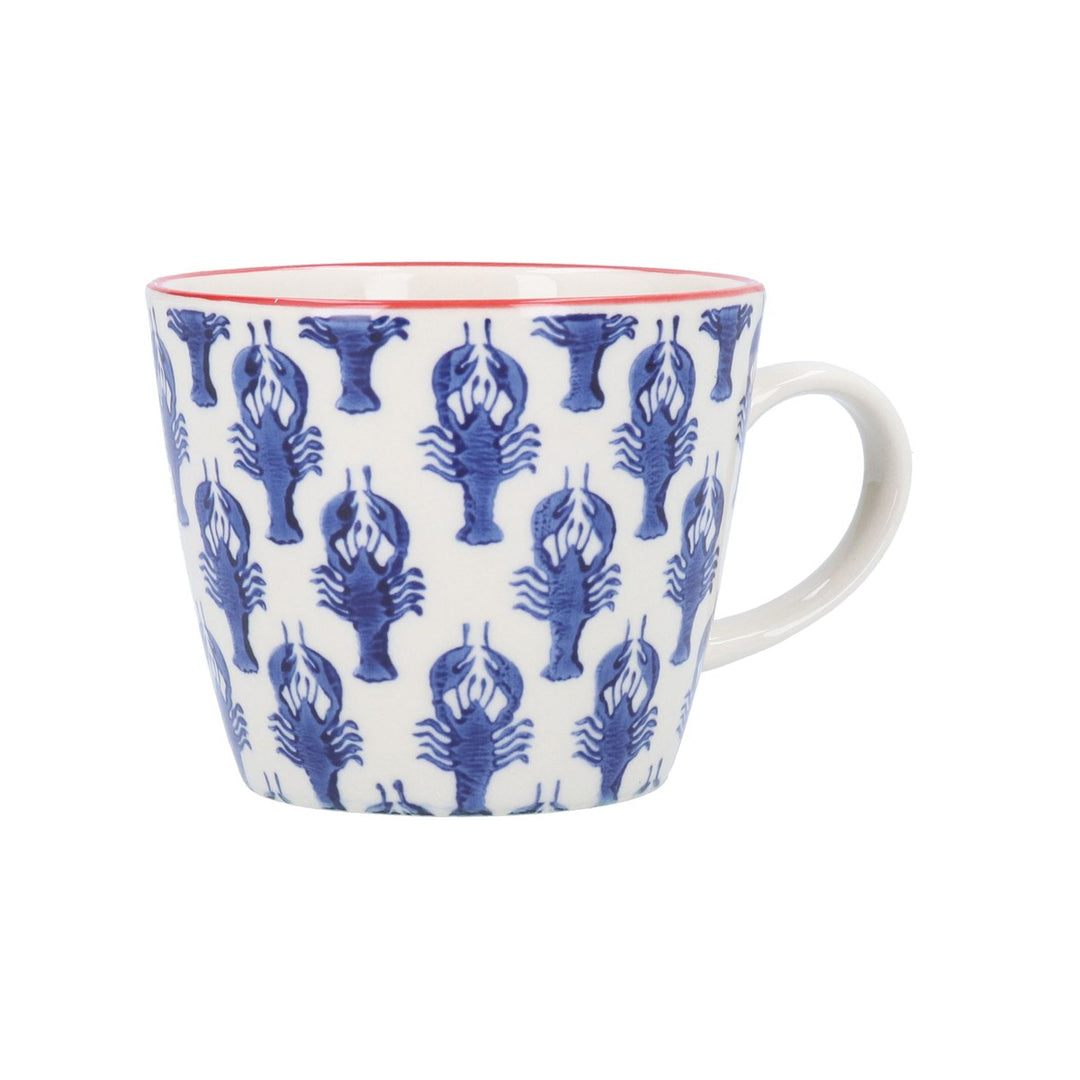 Lobster Crab Stoneware Mug,  (LxWxD) 12.5x9.5x8.3cm