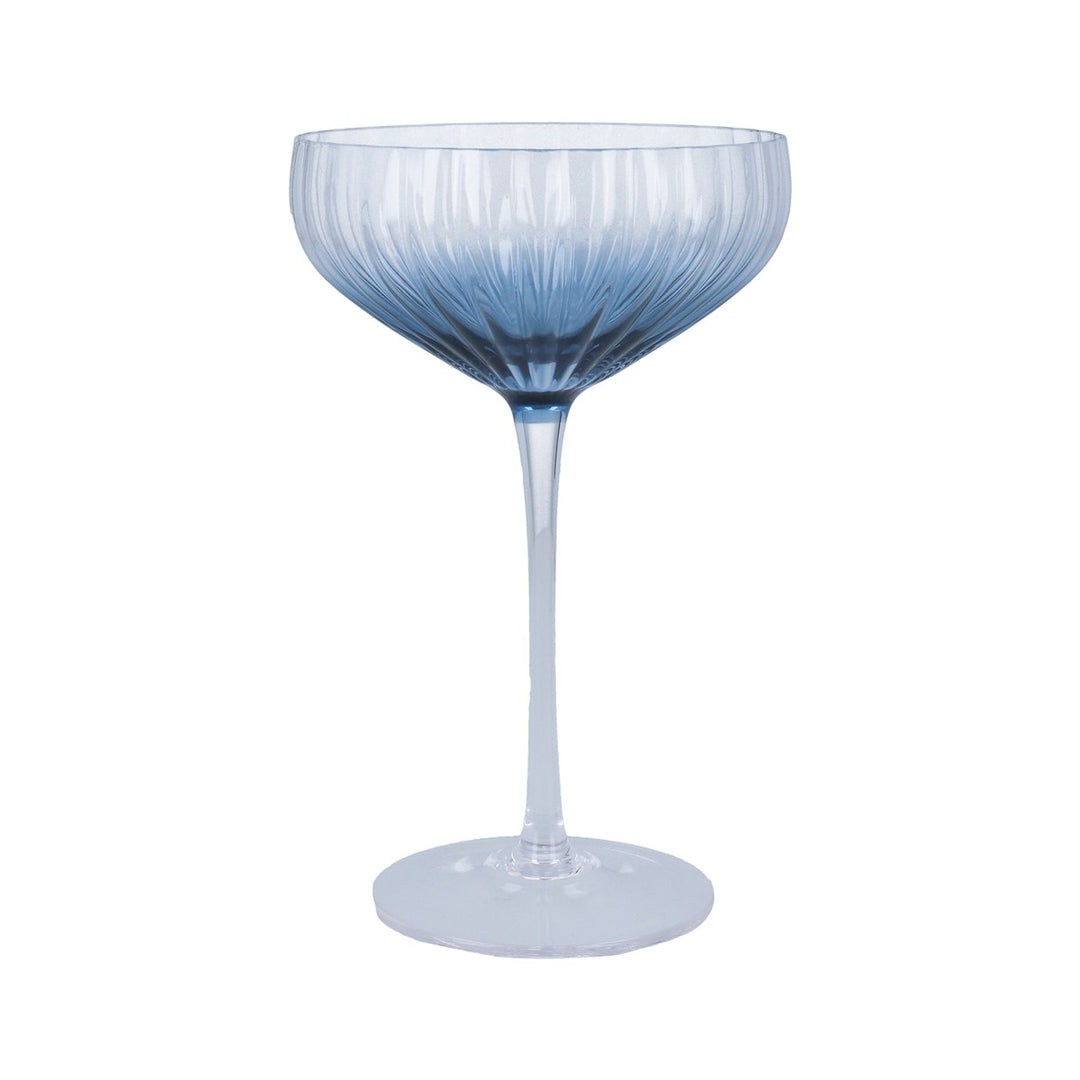 Blue Ombre Coupe Glass, 270ml,  (LxWxD) 18x11x11cm