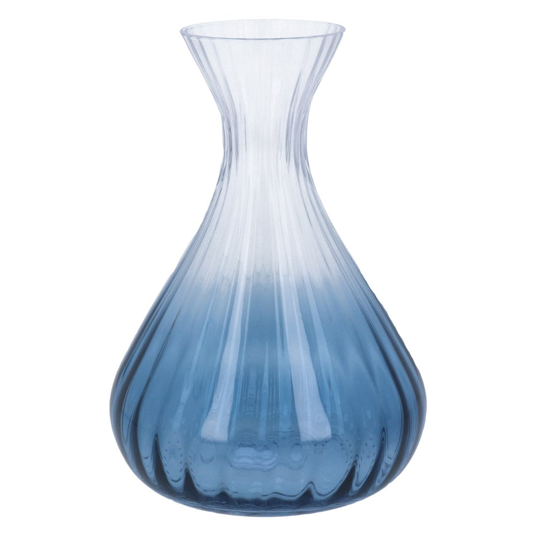 Blue Ombre Glass Decanter,  (LxWxD) 24x16x16cm