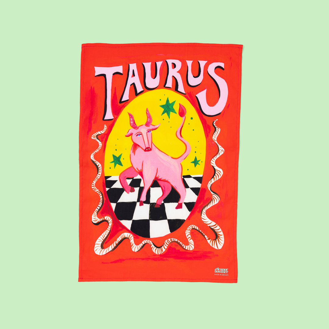 Taurus Zodiac Tea Towel