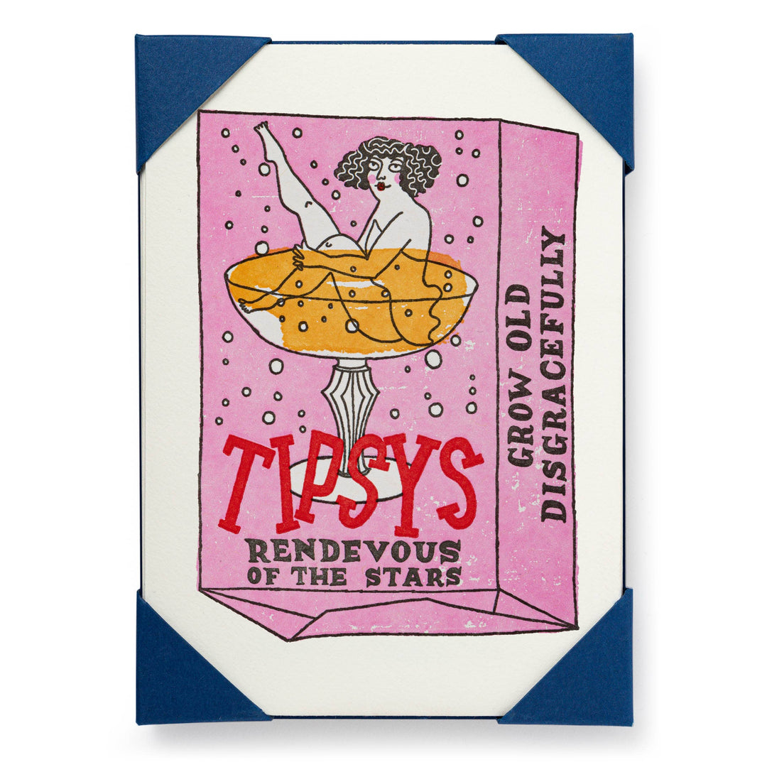 Tipsy Sugar Cube | Small Cards | 5-Pack