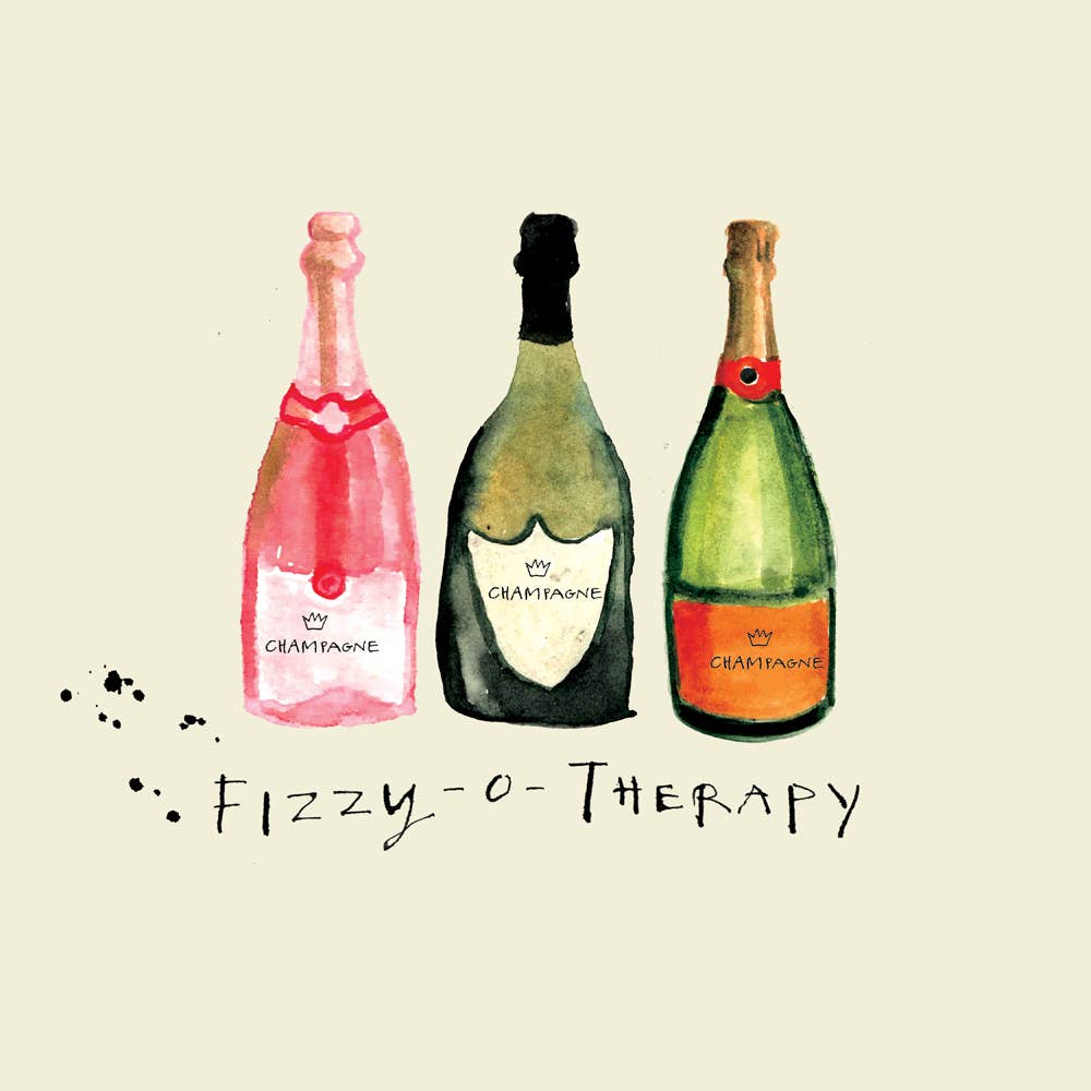 'Fizzy 'o Therapy' Greetings Card , FP3067