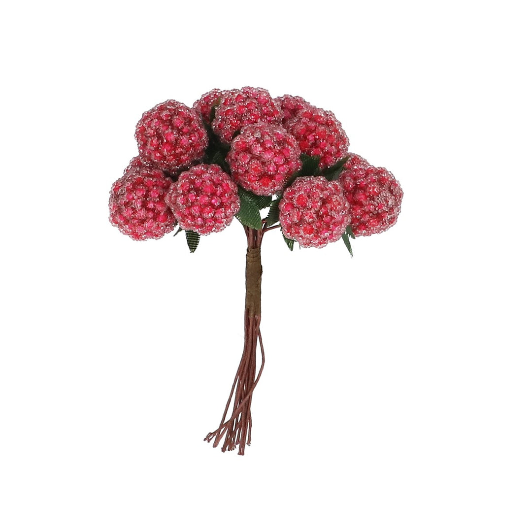 Pick Cluster - Frosted Faux Raspberries