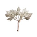 Pick 18cm - Pale Gold Sparkling Leaf Bunch