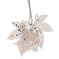 Pick 28cm - Hessian Maple Leaves w Sparkles