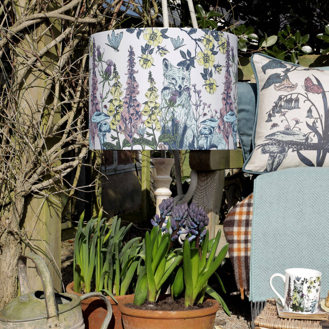 Cornish Hedgerow Fox Lampshade: 40cm / Lamp