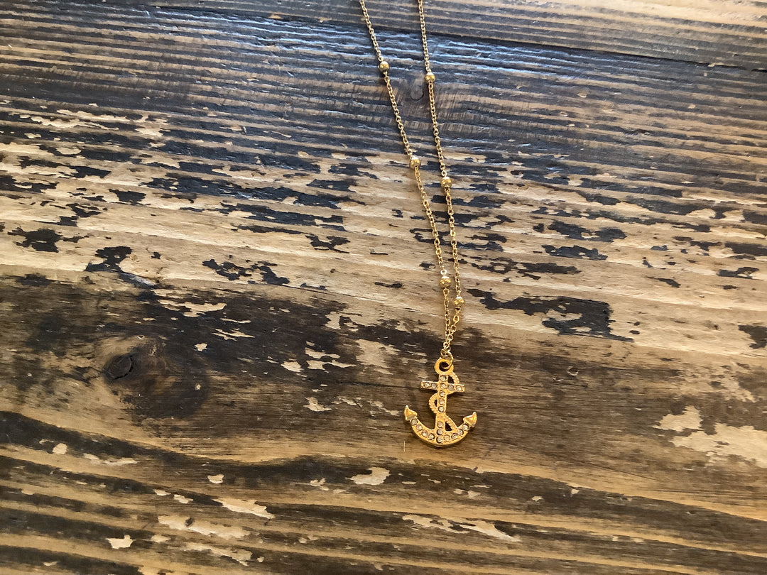 N - Anchors Away - Crystal / Stainless Steel W/18k Gold PVD