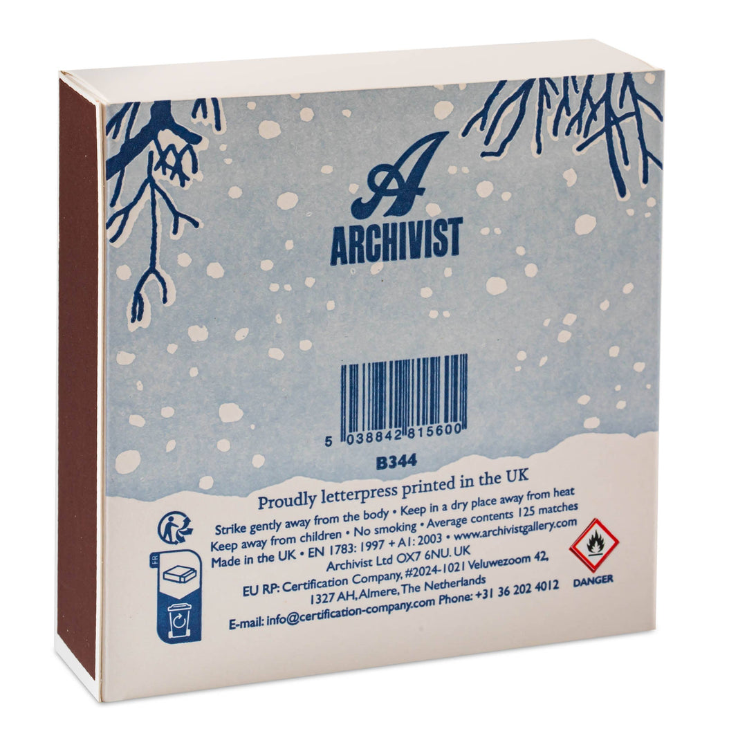 Winter Bird | Square - Christmas Safety Matches🎄